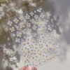 tomoni jelly nail stickers, a best-selling Japanese stationery nail sticker on Instagram, crystal flower nail accessory stickers Application Scenario